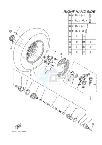 YFM700FWAD YFM70GPLH GRIZZLY 700 EPS LIMITED EDITION (2UDT) drawing FRONT WHEEL 2