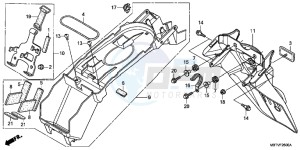 XL1000VAB drawing REAR FENDER