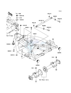 MULE_610_4X4 KAF400AEF EU drawing Swingarm