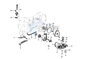 LIBERTY 4T 50 drawing Oil pump