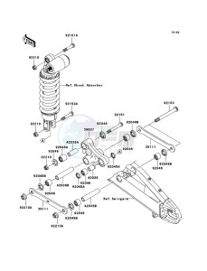 NINJA ZX-6RR ZX600-N1H FR GB XX (EU ME A(FRICA) drawing Suspension