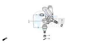 TRX350FE FOURTRAX ES drawing KNUCKLE (TRX350TM/TE)