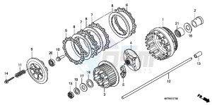 VT1300CXAB drawing CLUTCH