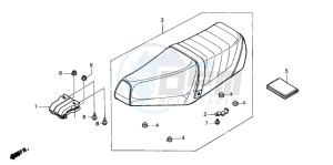 SH50 SCOOPY drawing SEAT (B/E/F/H/PO)