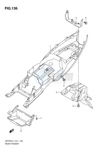 GSF650 (E21) Bandit drawing REAR FENDER (GSF650UL1 E21)