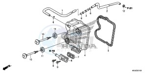 FES125C drawing CYLINDER HEAD COVER