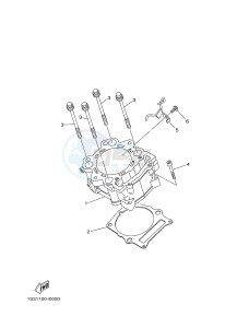 YFM700R YFM7RB RAPTOR 700R (1ASE 1ASF 1ASD) drawing CYLINDER