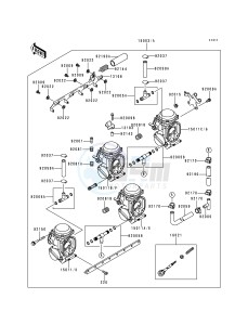 ZX 750 P [NINJA ZX-7R] (P1-P4) [NINJA ZX-7R] drawing CARBURETOR