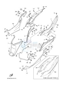 MW125 TRICITY 125 (2CMJ 2CMK) drawing SIDE COVER