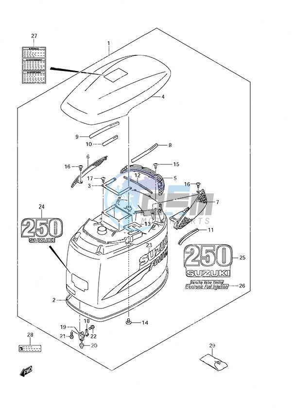 Engine Cover (2004 to 2009)