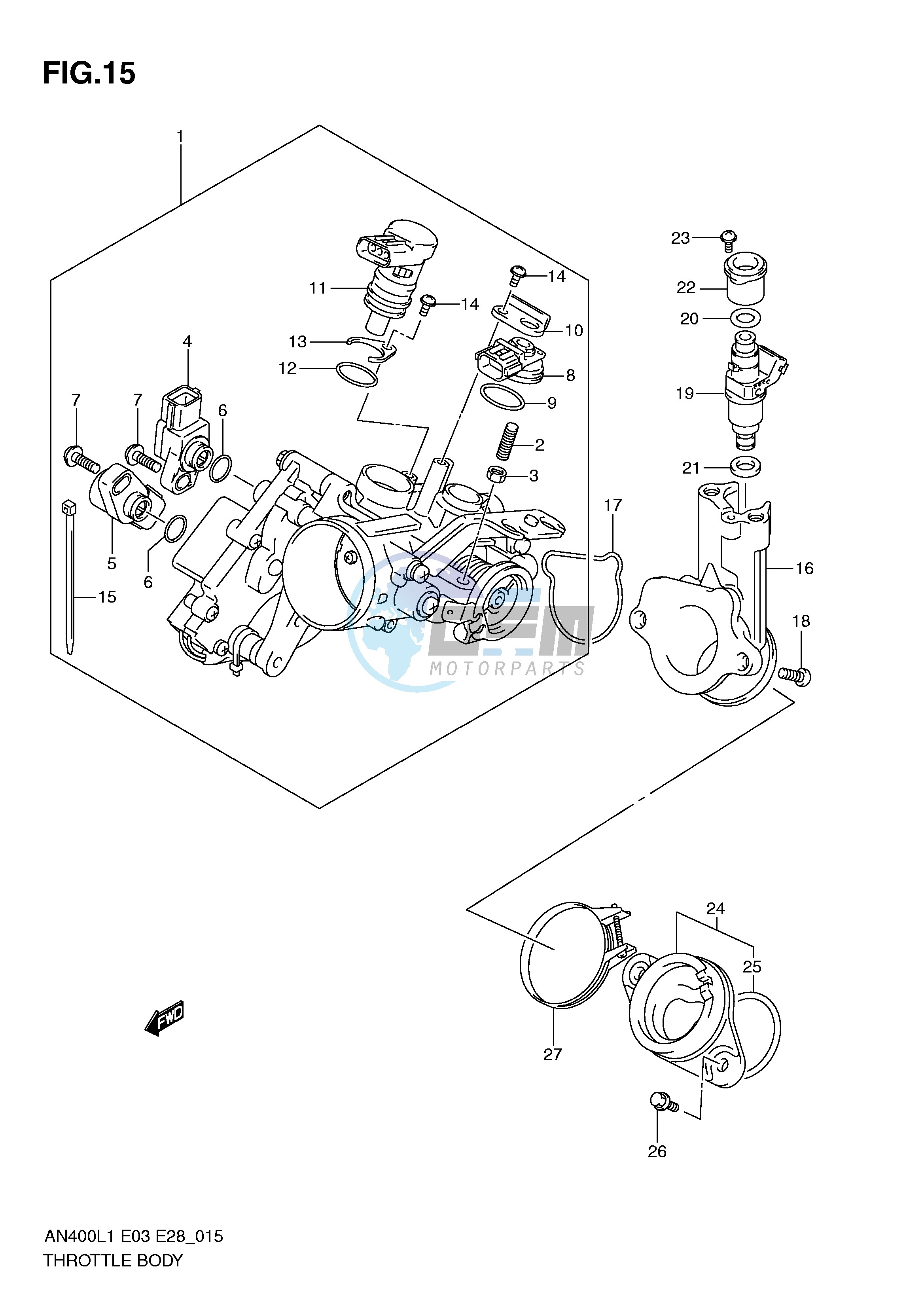 THROTTLE BODY (AN400L1 E3)