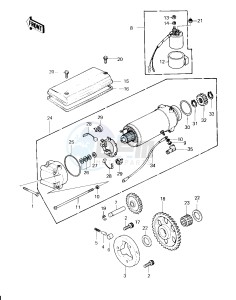 KZ 750 H [LTD] (H1) [LTD] drawing STARTER MOTOR_STARTER CLUTCH -- 80 H1- -