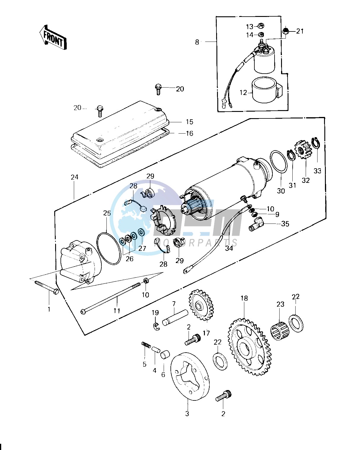 STARTER MOTOR_STARTER CLUTCH -- 80 H1- -