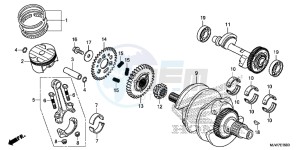 CB500F Europe Direct - (ED) drawing CRANKSHAFT/PISTON