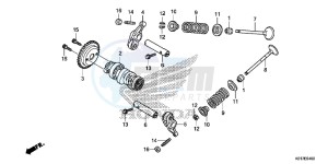 SH125ADD SH125i UK - (E) drawing CAMSHAFT/ VALVE