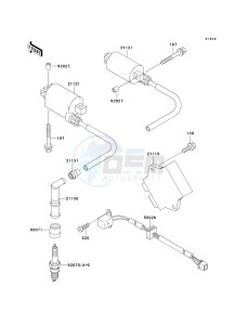 EX 500 D [NINJA 500R] (D10-D12) [NINJA 500R] drawing IGNITION SYSTEM