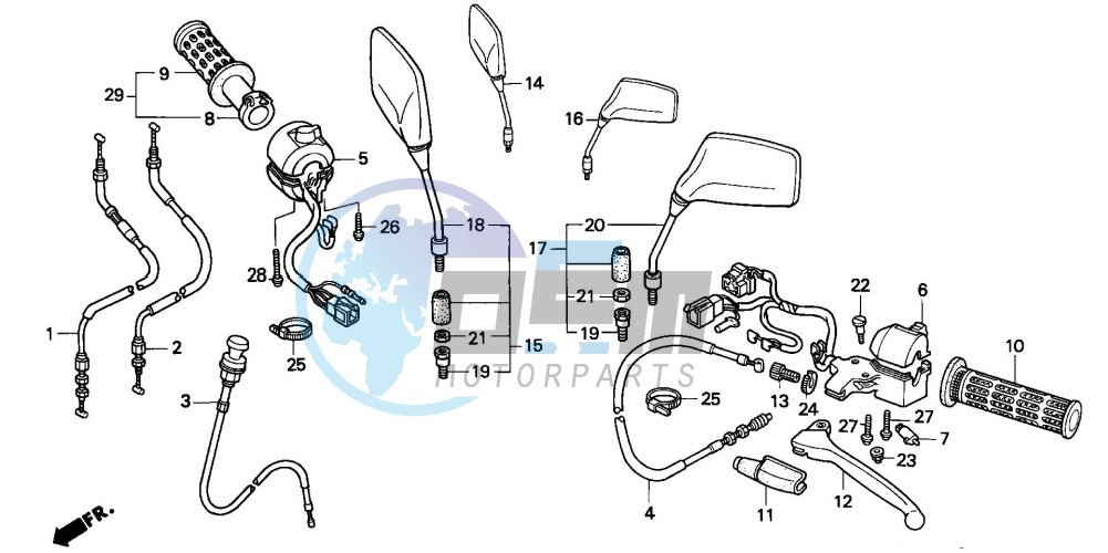 HANDLE LEVER/SWITCH/CABLE (2)