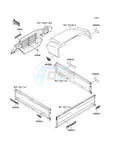 MULE 3010 DIESEL 4x4 KAF950-B3 EU drawing Decals