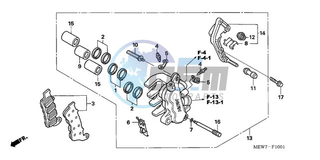 L. FRONT BRAKE CALIPER