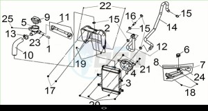 CRUISYM a 300 (LV30W3-EU) (M3) drawing RADIATOR