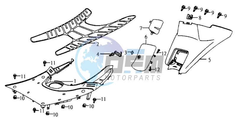 COWLING / FOOTREST / FLOOR MAT