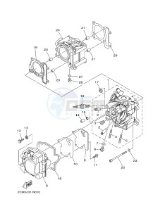 MW125A TRICITY 125 ABS (2CM2 2CMC) drawing CYLINDER HEAD