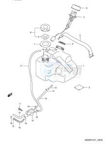 AD50 (E41) drawing FUEL TANK (E6,P9,E94)