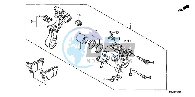 REAR BRAKE CALIPER (CBR600RR)