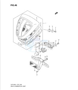 VLR1800 drawing REAR COMBINATION LAMP (VLR1800L1 E2)