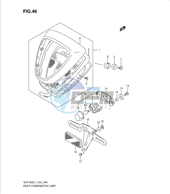 REAR COMBINATION LAMP (VLR1800L1 E2)