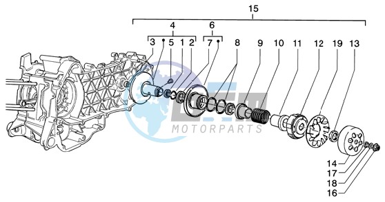 Driven pulley