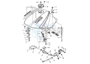 XJ S DIVERSION 900 drawing FUEL TANK