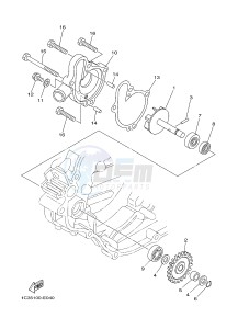 YZ125 (1SRD 1SRE 1SRF 1SRG 1SRG) drawing WATER PUMP