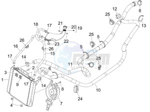 MP3 400 ie lt Touring drawing Cooling system