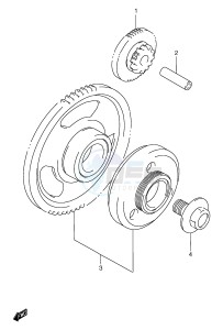 GSF1200 (E2) Bandit drawing STARTER CLUTCH