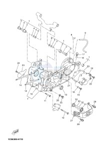 YP125RA (ABS) X-MAX 250 ABS (2DL6 2DL6 2DL6 2DL6) drawing CRANKCASE