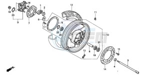 ST1100A drawing REAR WHEEL (ST1100A)