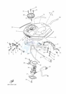 TRACER 700 MTT690-U (B5T1) drawing FUEL TANK