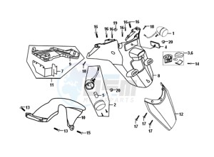 ORBIT 50 drawing REAR FENDER - MUDGUARD -