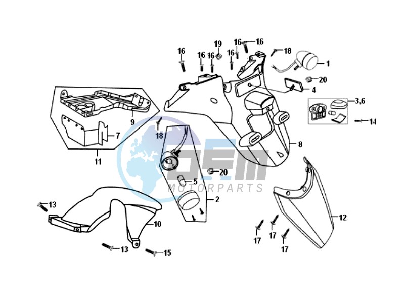 REAR FENDER - MUDGUARD -