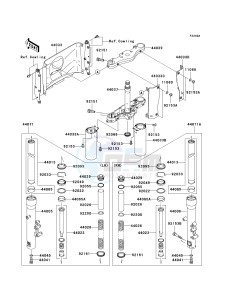 VN 1600 D [VULCAN 1600 NOMAD] (D6F-D8FA) D8F drawing FRONT FORK-- D7F_D7FA_D8F_D8FA- -