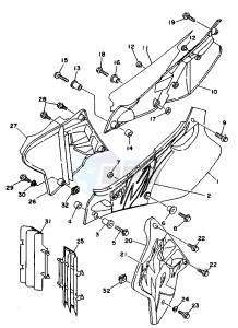 WR 250 drawing SIDE COVER