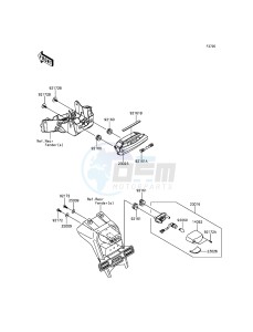 NINJA ZX-10R ZX1000JFFA FR XX (EU ME A(FRICA) drawing Taillight(s)