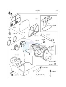 EX 250 F [NINJA 250R] (F6-F9) [NINJA 250R] drawing AIR CLEANER