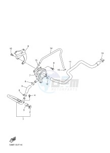 WR250F (1HCE) drawing AIR INDUCTION SYSTEM