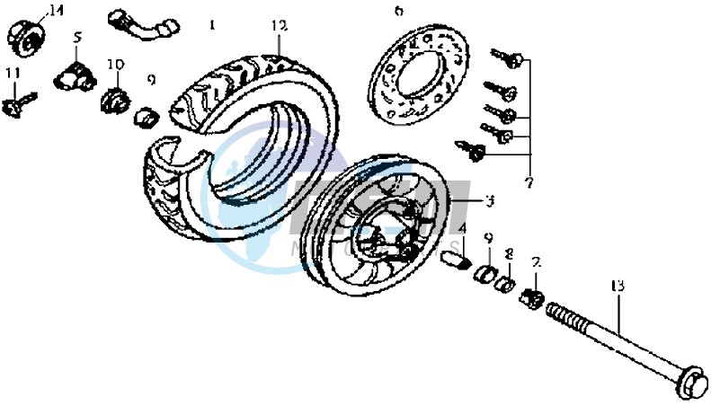 FRONT WHEEL / BRAKE DISC