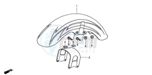 VT1100C2 drawing FRONT FENDER