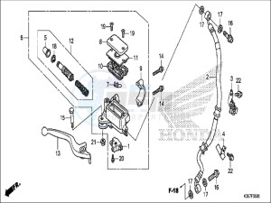 WW125EX2H WW125 E drawing FRONT BRAKE MASTER CYLINDER