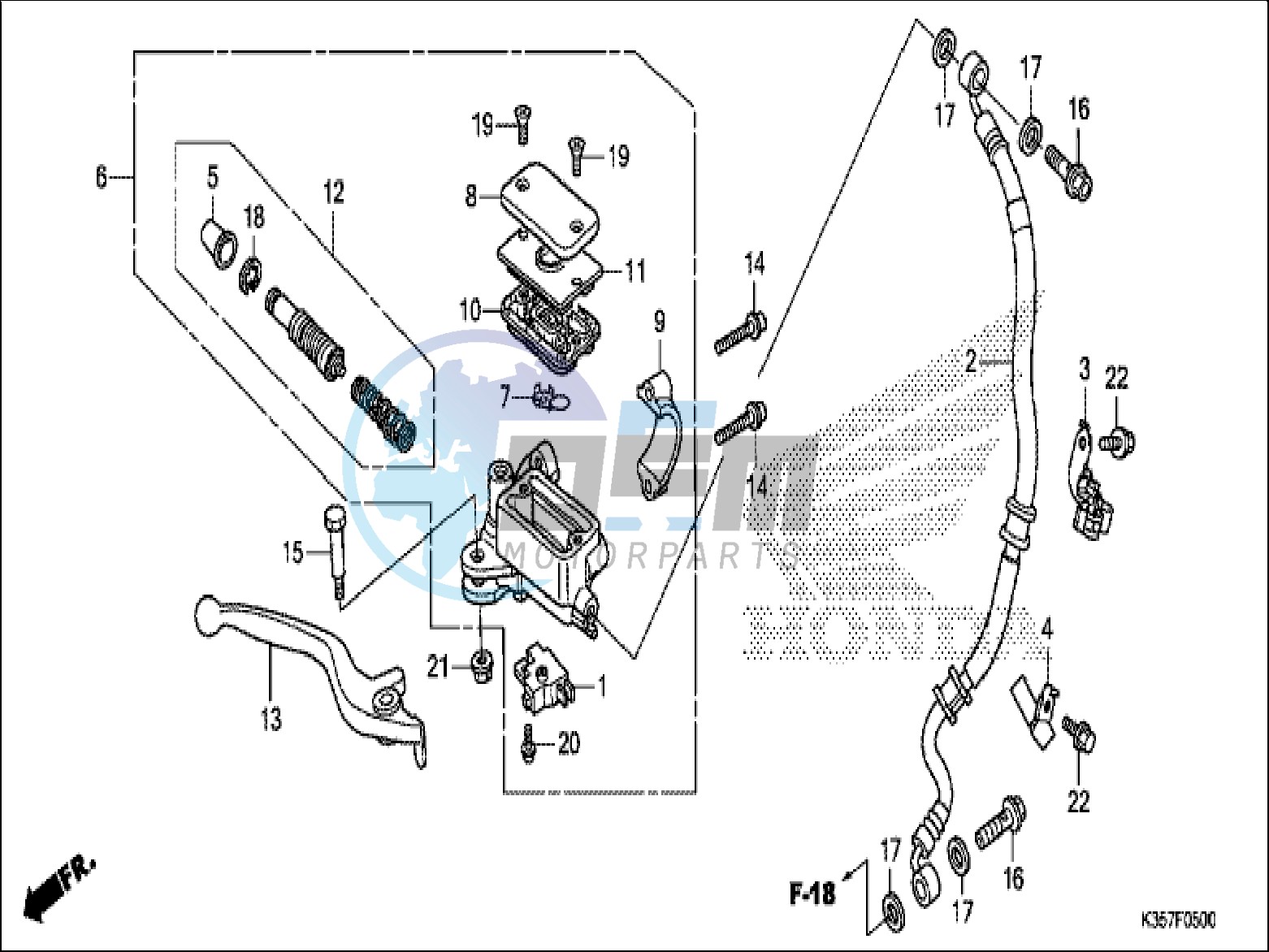 FRONT BRAKE MASTER CYLINDER