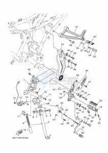 MT-07 MTN690-U (BHH3) drawing STAND & FOOTREST